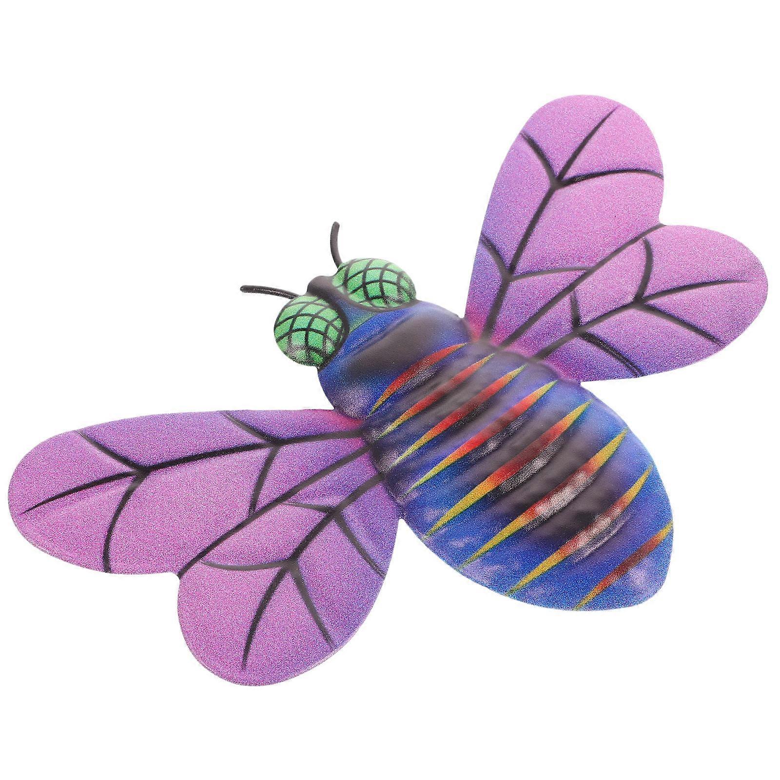 Honeybee Decor Bee Themed Decor Rustic Style Wall Adornment Family Gathering Banquet 7.5×4.9×0.4in 1Set