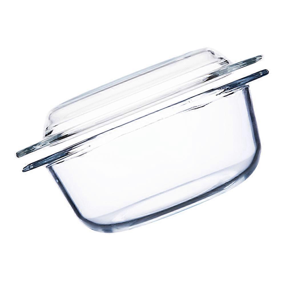 Microwave Glass Bowl Made of Tempered Glass for Home Use Clear and 1L