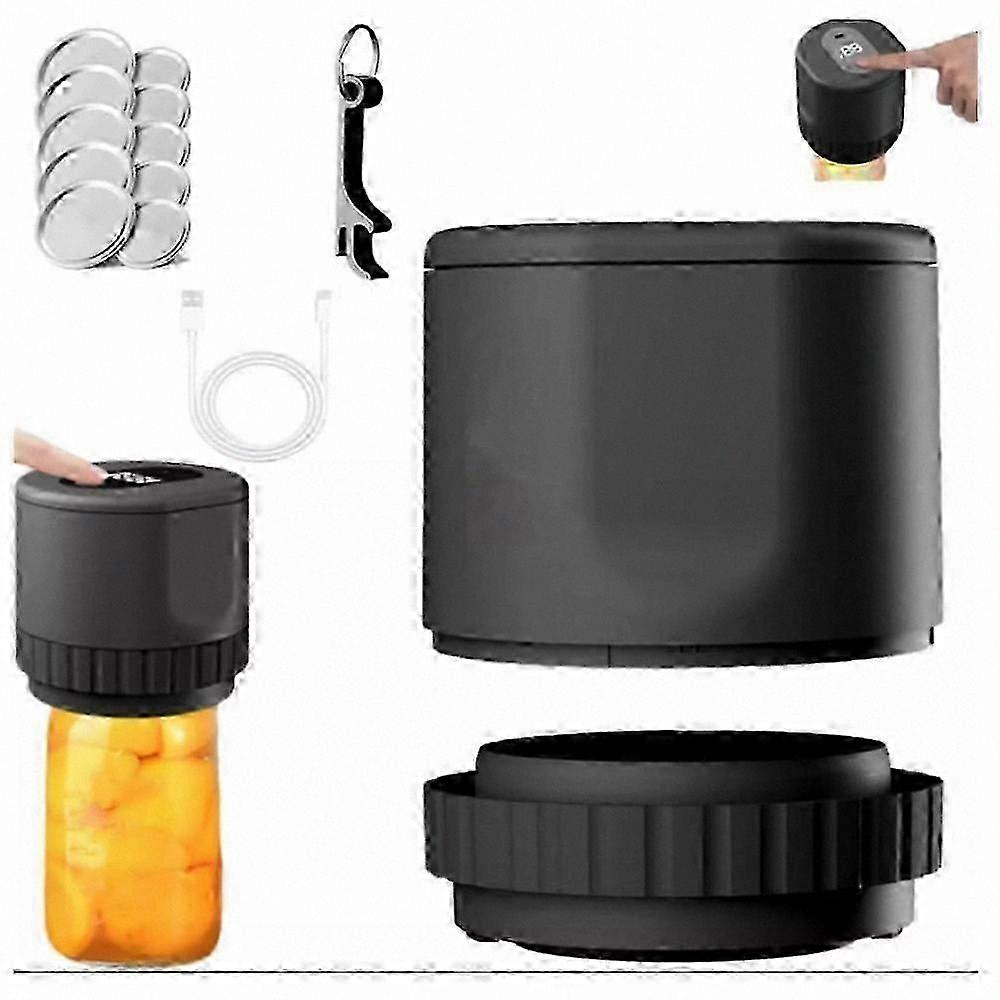 Kit de scelleuse sous vide Mason Jar pour couvercles de mise en conserve à bouche large et régulière