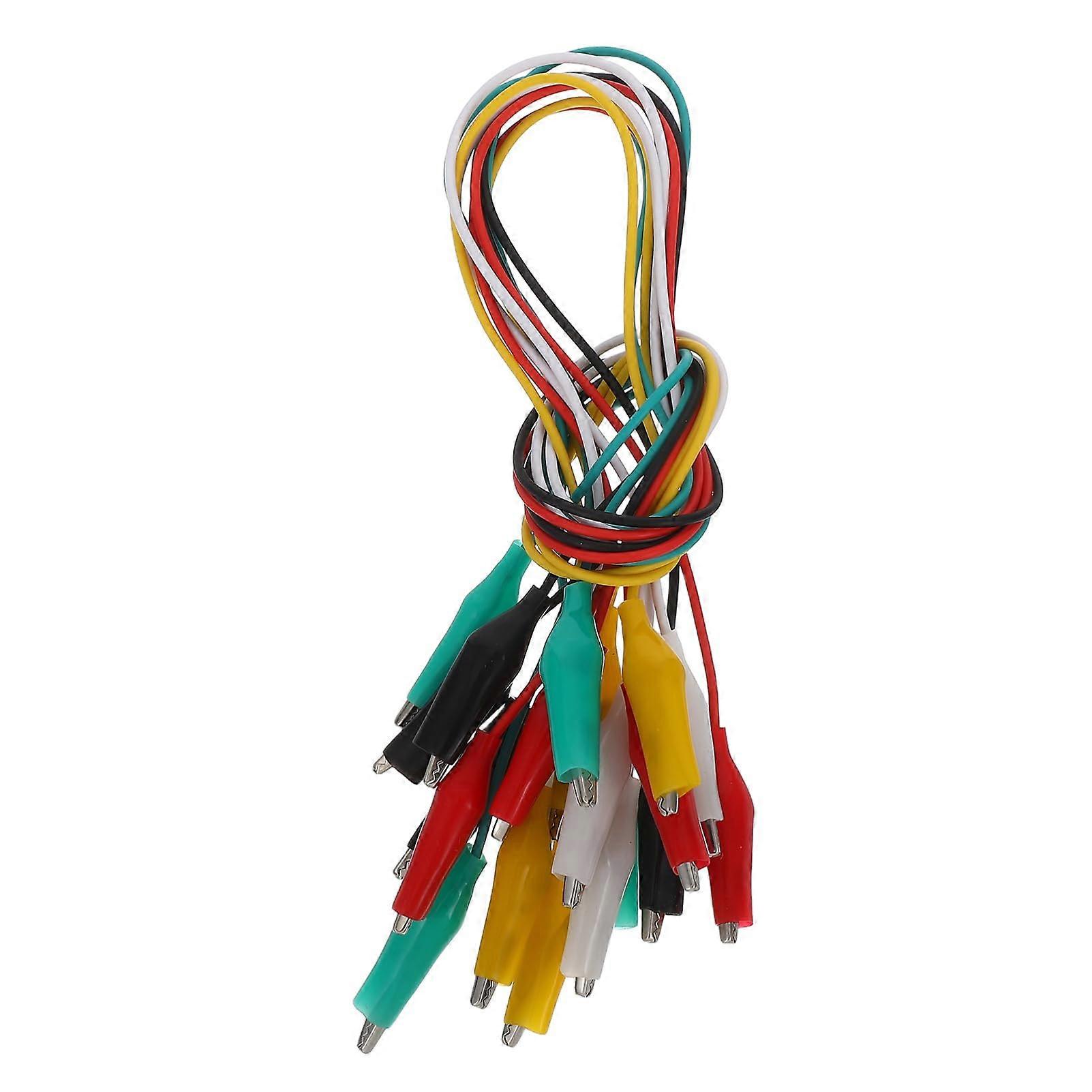 Electrical Test Clamp Clips 10 Pieces Copper Wire Clamps Metal Cable Clamp