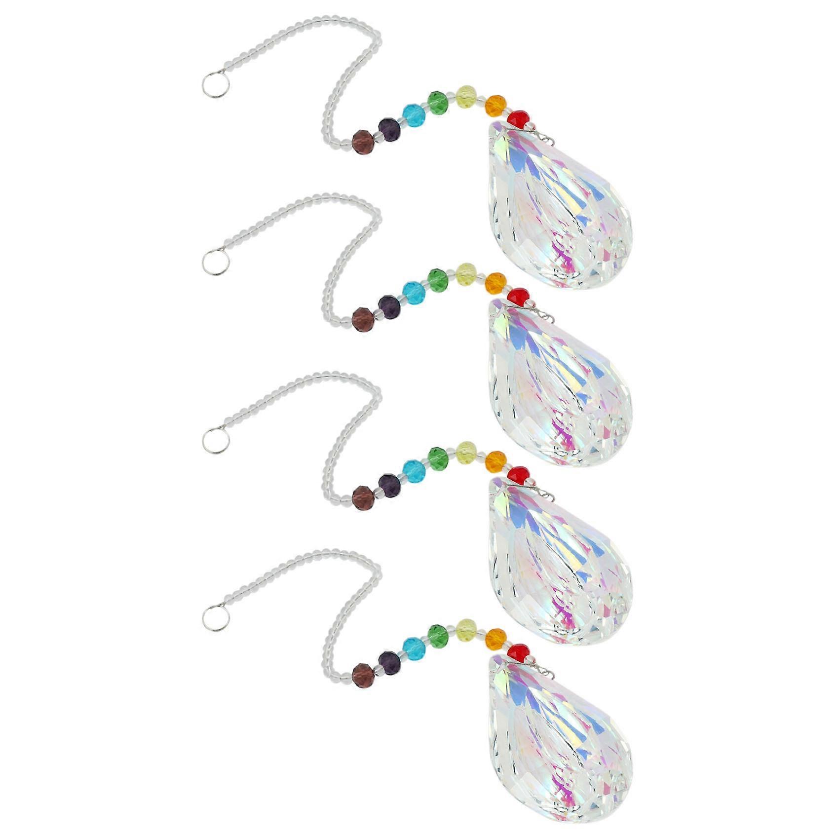 4X Sun Catcher Window Large Ab Drop Prism Home Decoration