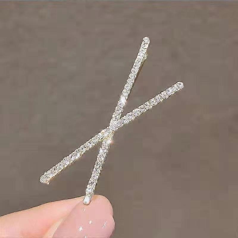 1 buc Cruce Cristal Agrafe De Păr Strasuri X Agrafe de Păr Barrete Simplu Clip Lateral Pălărie Mireasă Fată Modă Accesorii De Păr Nou
