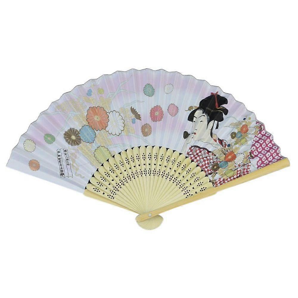 Bamboo Folding Fan Bamboo Handle Fan New Props Fan