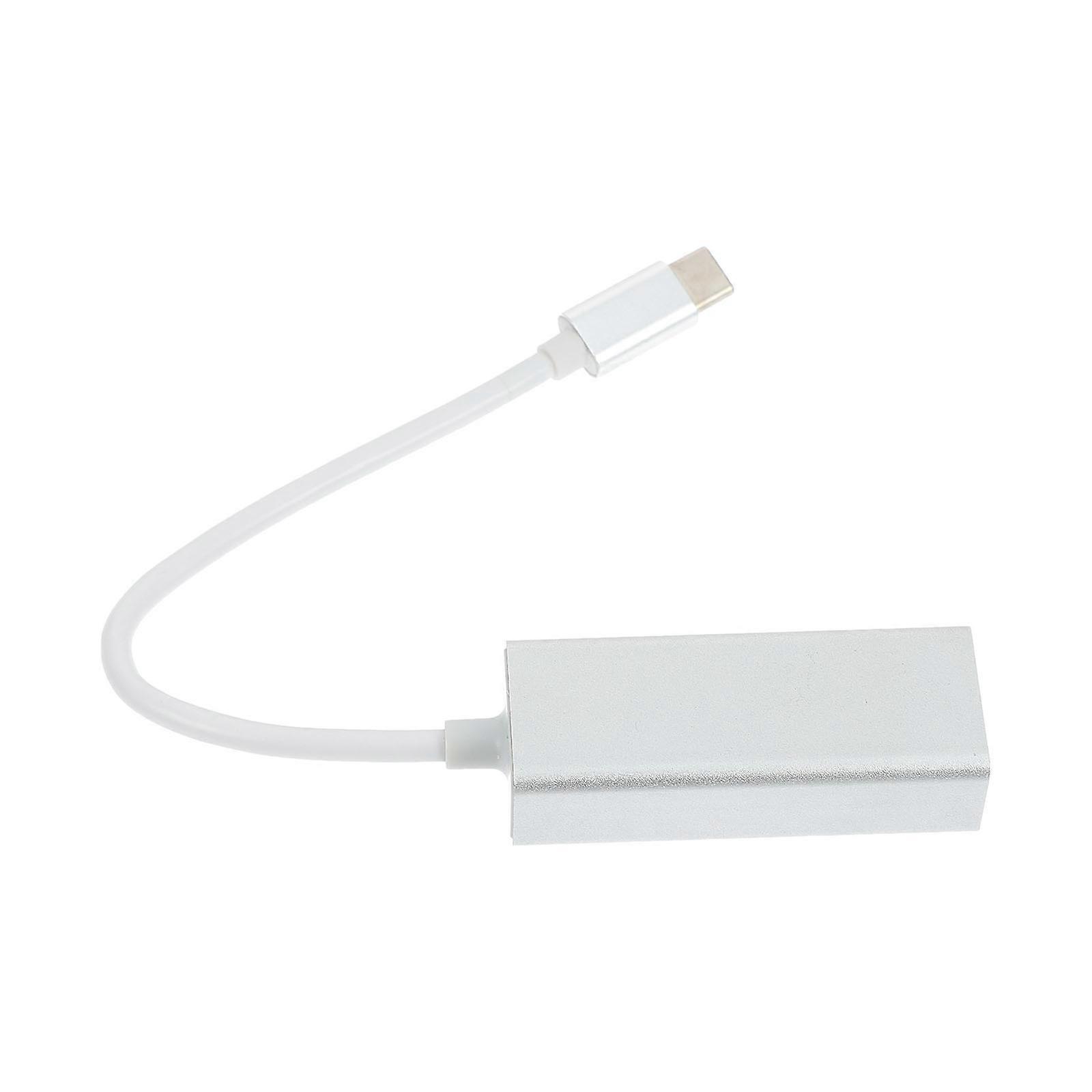 LAN Network Adapter USB C To Ethernet For Computer Home Use Compact Aluminum 22X2.5CM Wired Access 1Pcs