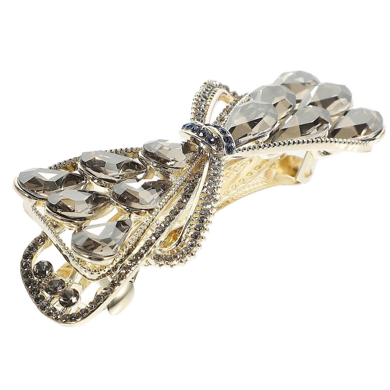 Sparkly Rhinestone Hair Clip for Women – Elegant Barrette with Spring Clip for Weddings, Special Occasions, and Everyday Wear – Durable Design