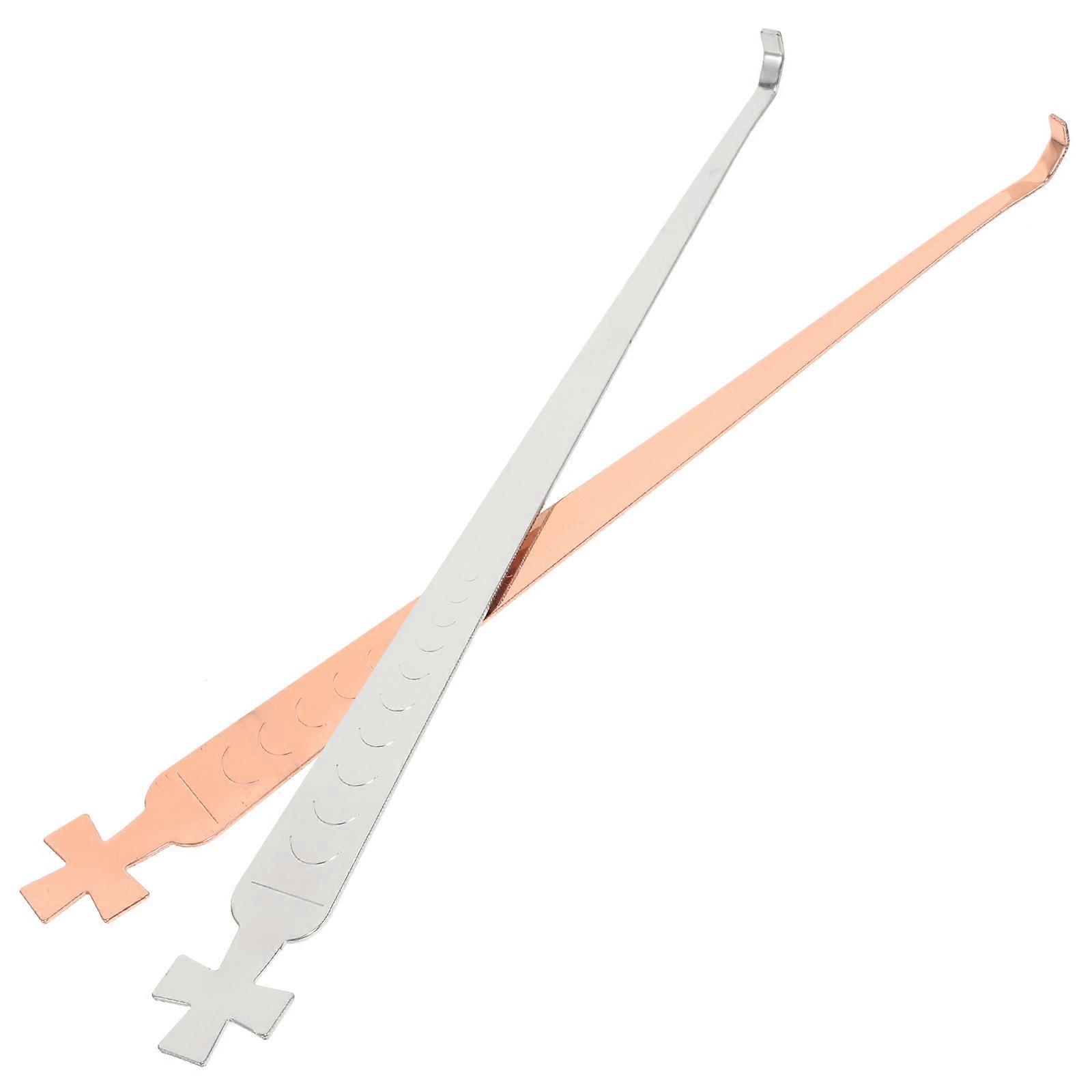 Candle Snuffer Wick Dipper Prevent Wick Splashing Spa Use Rose Gold Plated Classic Design 20.50X2.00X0.20CM 2Pcs