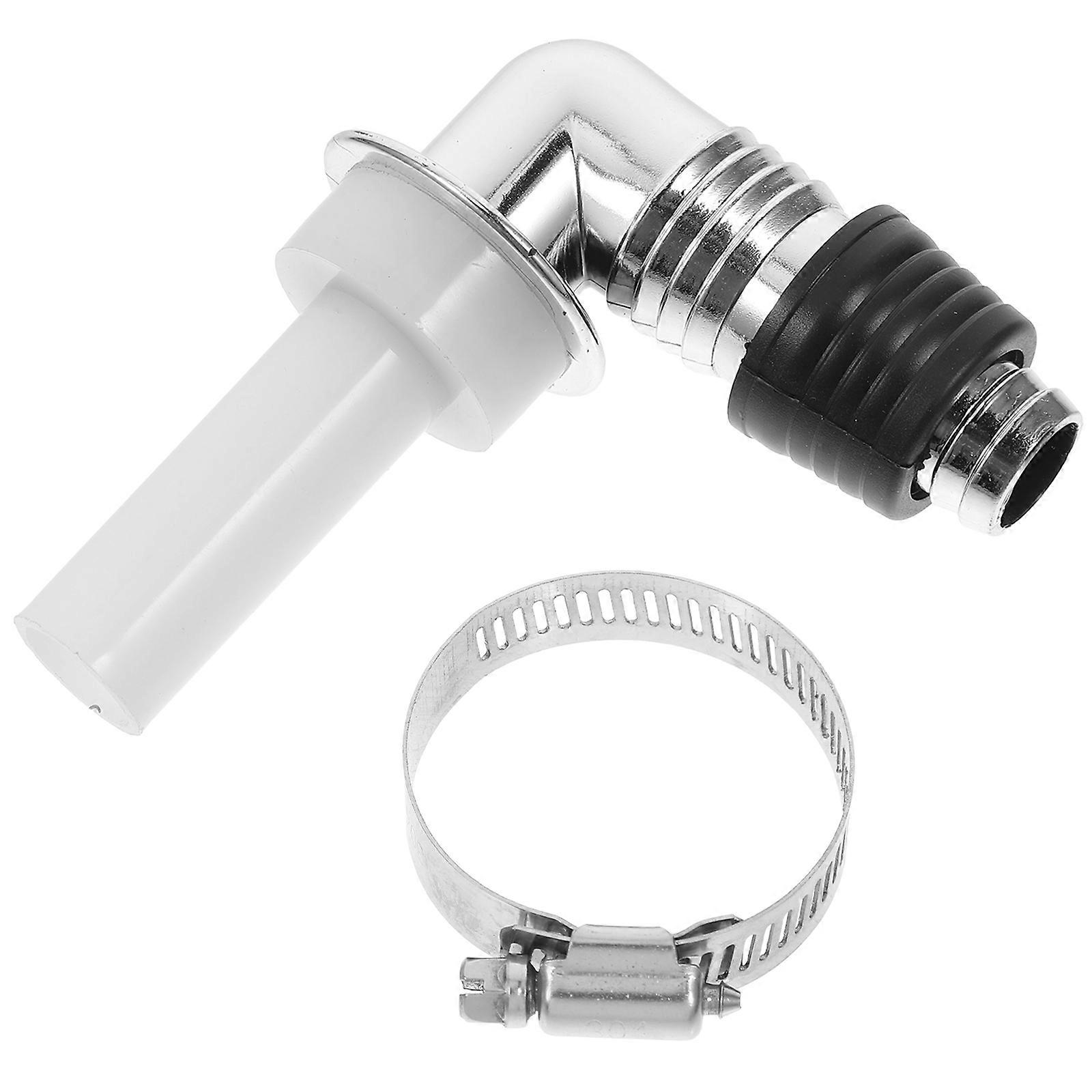 Washing Machine Hose Connector with Leakproof Design for Faucet ABS Silver Versatile Compatibility 0.5 Inch