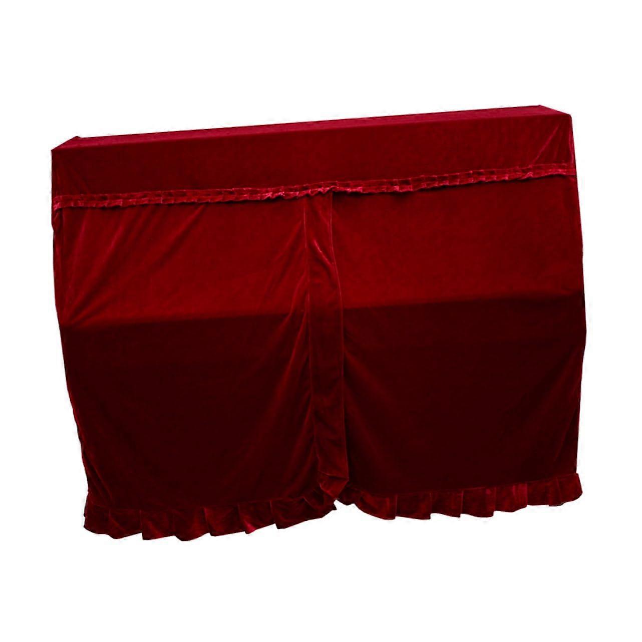 金色钢琴套 乐器防尘钢琴套配件 红色 防止污垢和划痕 耐用且