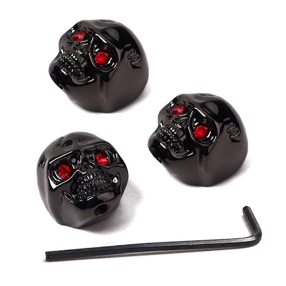 Electric Guitar Bass Volume Tone Pot Control Knobs Buttons with Skull Design