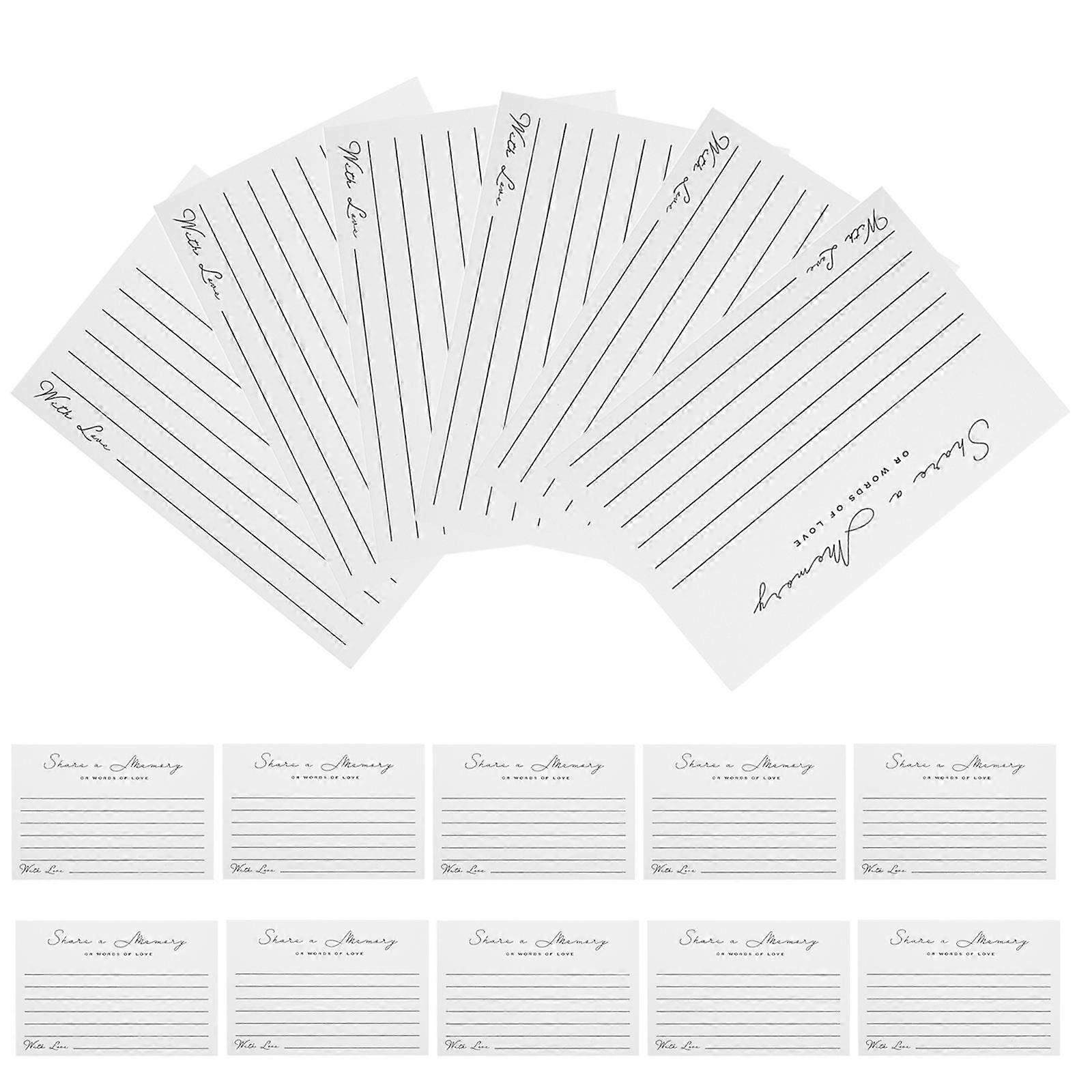 Folding Greeting Card Blank Cards for All Occasions Simple and Elegant White 15.00X10.00X1.00cm 50 Sheets