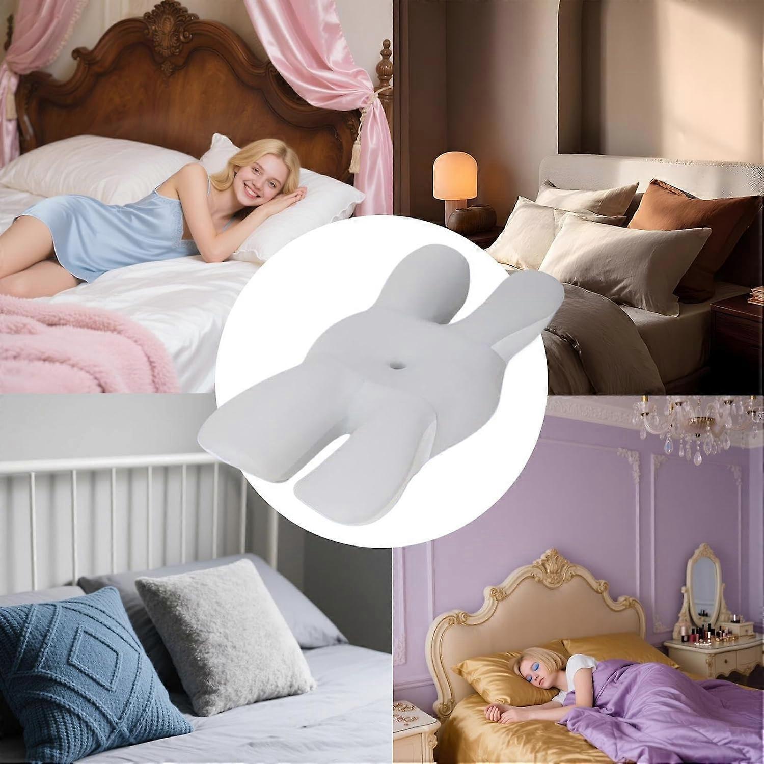 Cervical Pillow for Neck Orthopedic Ergonomic Butterfly Stomach Sleeper Breathable Pillow for Home Dorm Travel