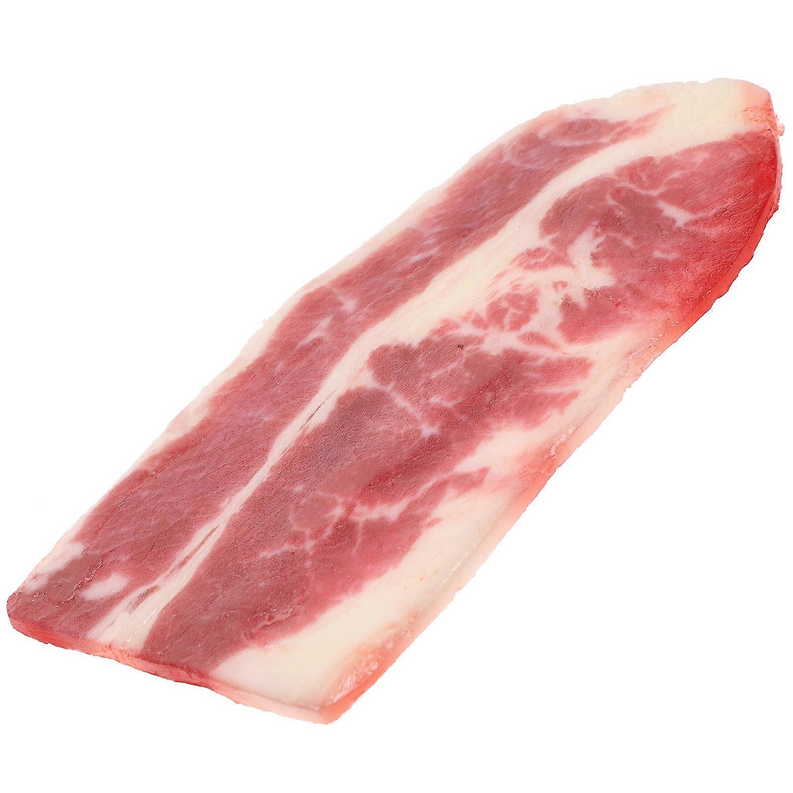 Realistic Artificial Beef Slices PVC Fake Meat Food Model for Photography Props, Restaurant Display, and Home Decor