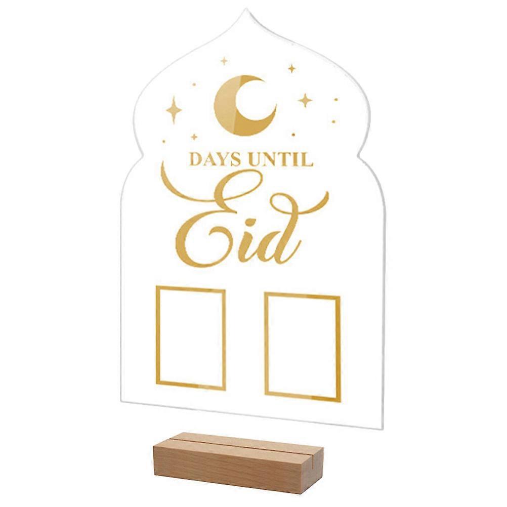 Handwritten countdown for Decor with Acrylic Material and Wooden Base Multi .5 x 3.2 inches