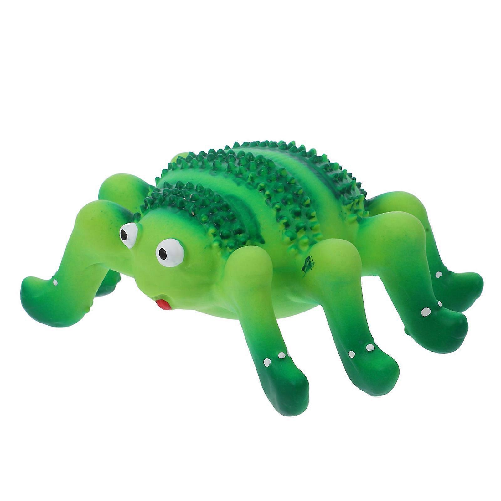 Squeaky Teething Toy For Pets Chew Spider Shape Ideal For Puppy Interactive Play Perfect For Pet Owners 1Pack