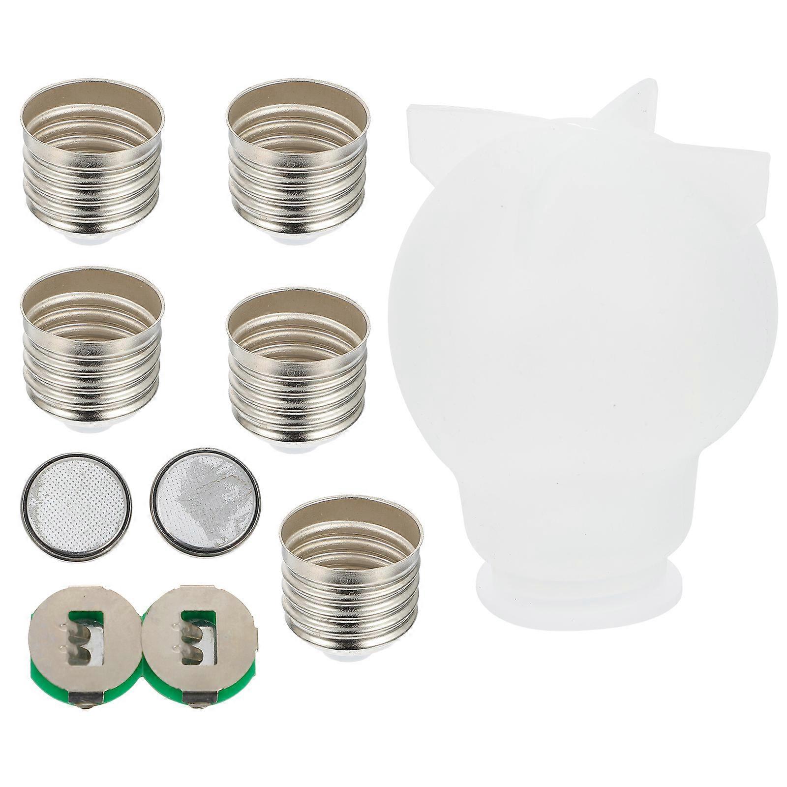 DIY Light Bulb Silicone Mold For Craft Enthusiasts Assorted Color Round Design 1 Set For Epoxy Crafting