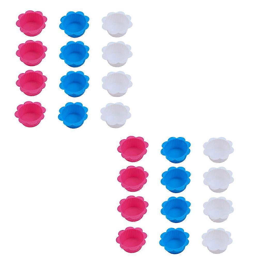 Baking Molds 24Pcs Random Color Cake Cups Suitable For Making Desserts Timeless Round Shape Oven Use
