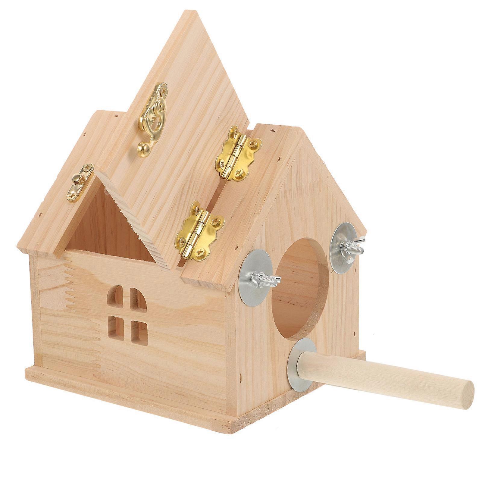 Large Parakeet Nesting Box For Nesting Bird Supplies Suitable For Outdoor Settings 1Pack