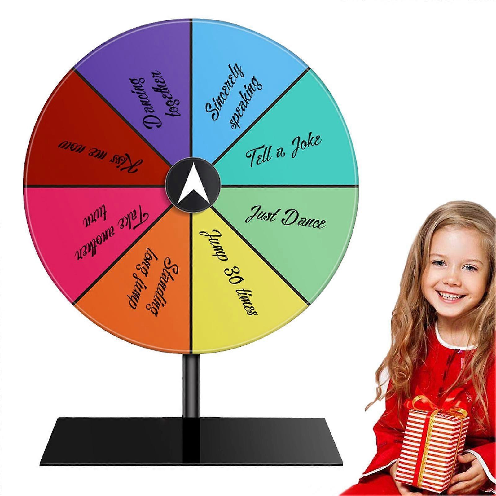 Rotating Wheel Coloured Roller Wheel with Holder, Colorful Spin