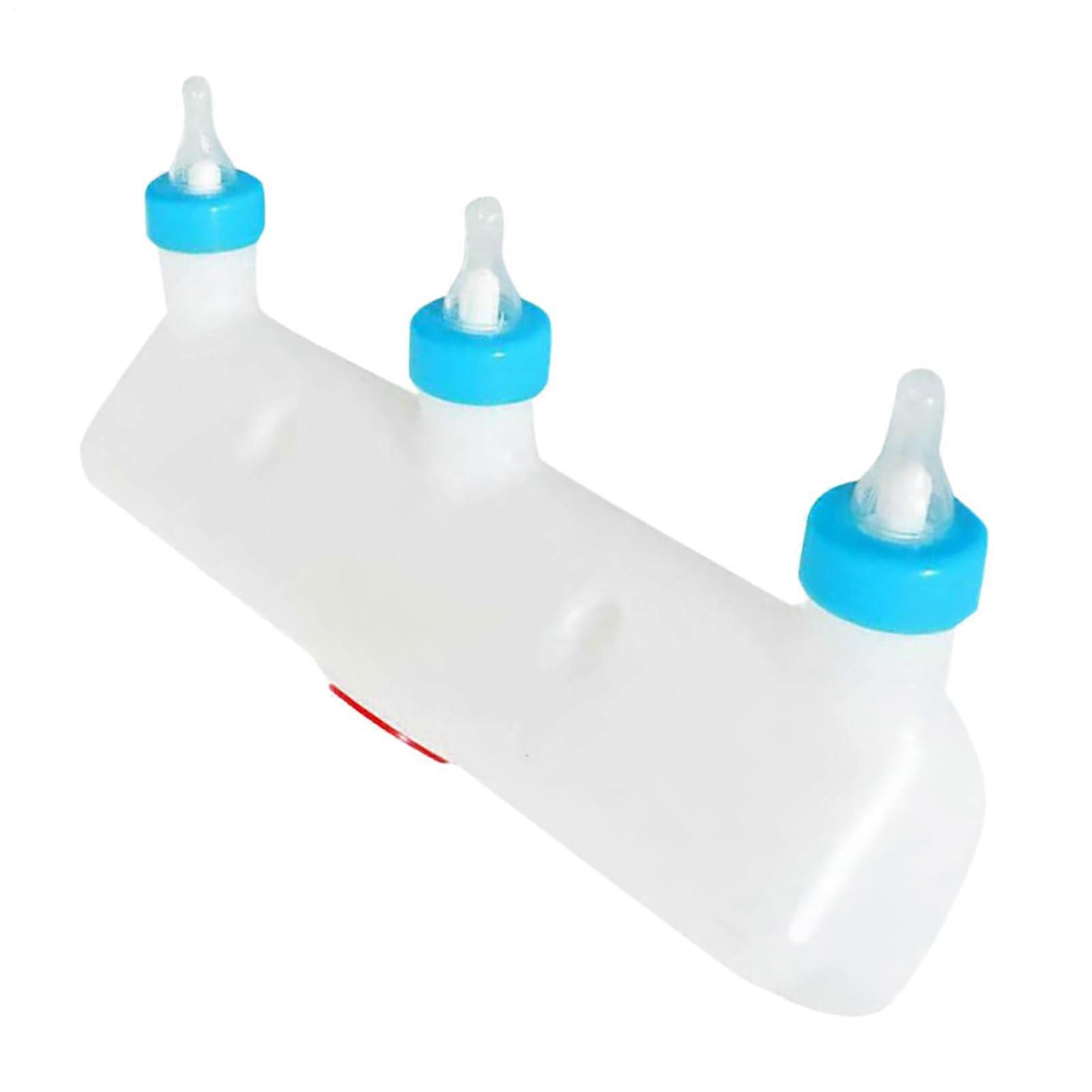 Lamb Nipple, Goat Drinker, 3 Dummy Rubber Bottles with Cover Connection