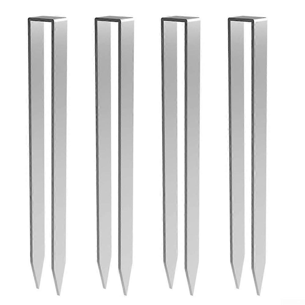 Simplify your outdoor setup with these reliable Ushaped stainless steel ground anchors (set of 4).