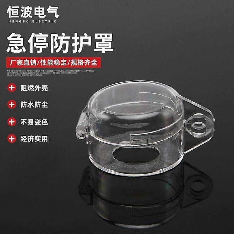 4pcs Switch Cover Protector: Emergency Stop Button Cover 22mm Clear Plastic Round Push Button Switch Guard Emergency Stop Lockout