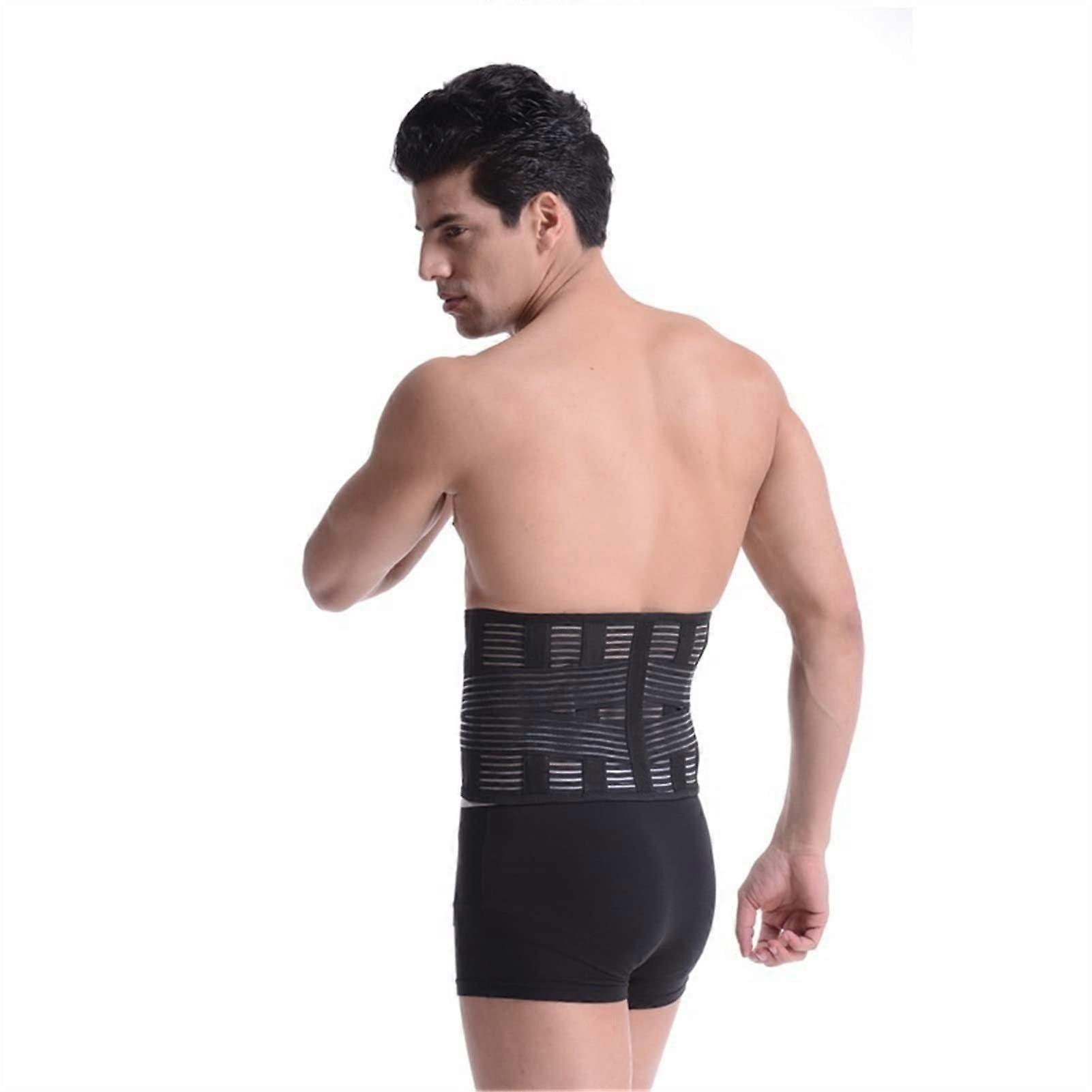 Back Support Lower Back Brace for Pain Relief, Breathable Lumbar Support Belt with Adjustable Dual Straps for Men and Women