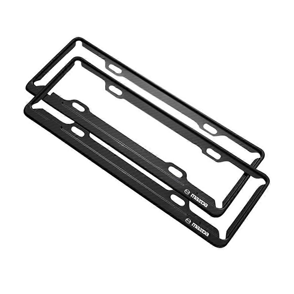 License Plate Frame for Mazda CX-5 2012-2016, Blue A-Carbon Fibre Holder, Size 45.5 x 16.5 cm, Durable Car Accessory