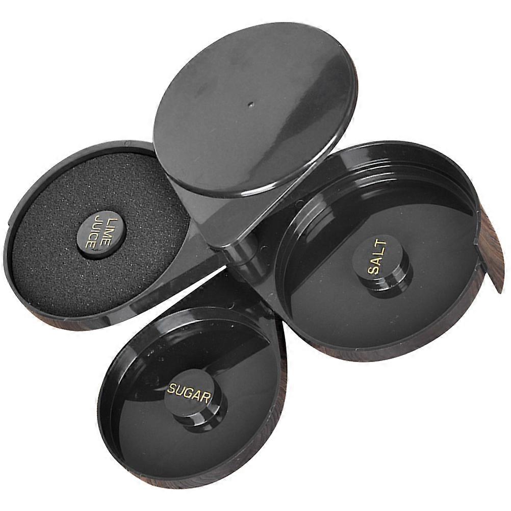 Cocktail Salt Box Tool Sugar Salt Storage Container Compact Design Smooth Edges Easy Access Organization for Bars Home Use