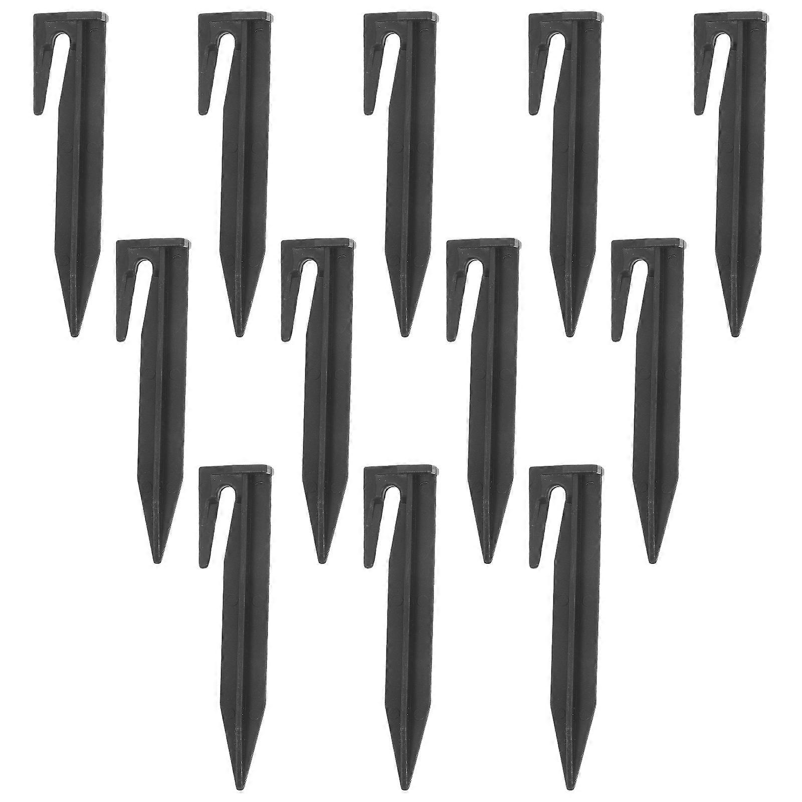Black Tent Stakes for Fixing Made of ABS Material 100pcs Widely Applied for Outdoor Use