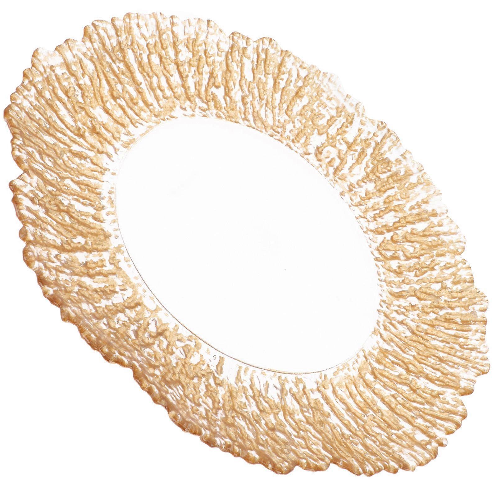Square Snack Dish Tray For Dried Fruits And Appetizers Ideal For Kitchen Use And Golden Color 1Pack