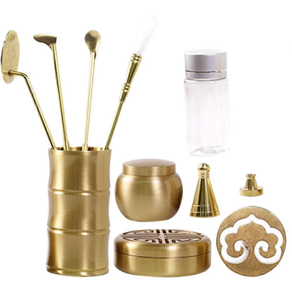 Golden Incense Making Equipment For Tranquility Enhancement Yoga Office Combining Handmade Craft With 1 Set