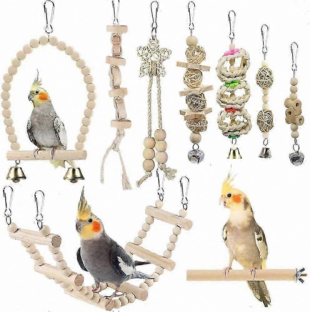 Parakeet Playthings Bird Cage Add-ons Interactive Feathered Pet Accessories