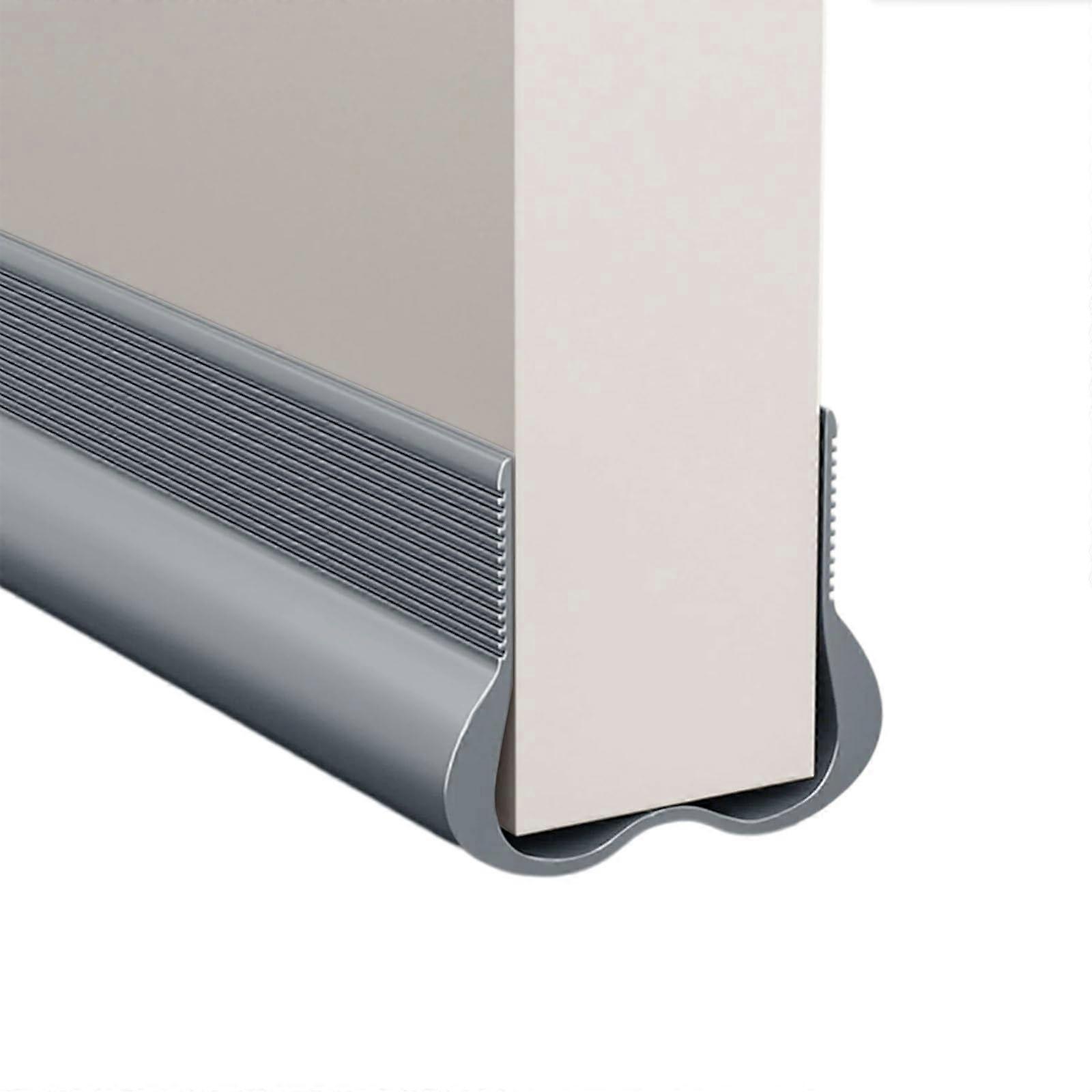 Soundproof Door Seal Strip, PVC Draught Excluder for Noise Reduction, Insulation, 36 Inch Floor Seal for Home Use