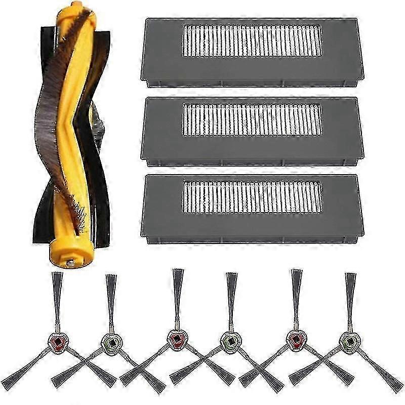 Complete Replacement Kit with Filter, Side Brush, and Main Brush for Efficient Cleaning
