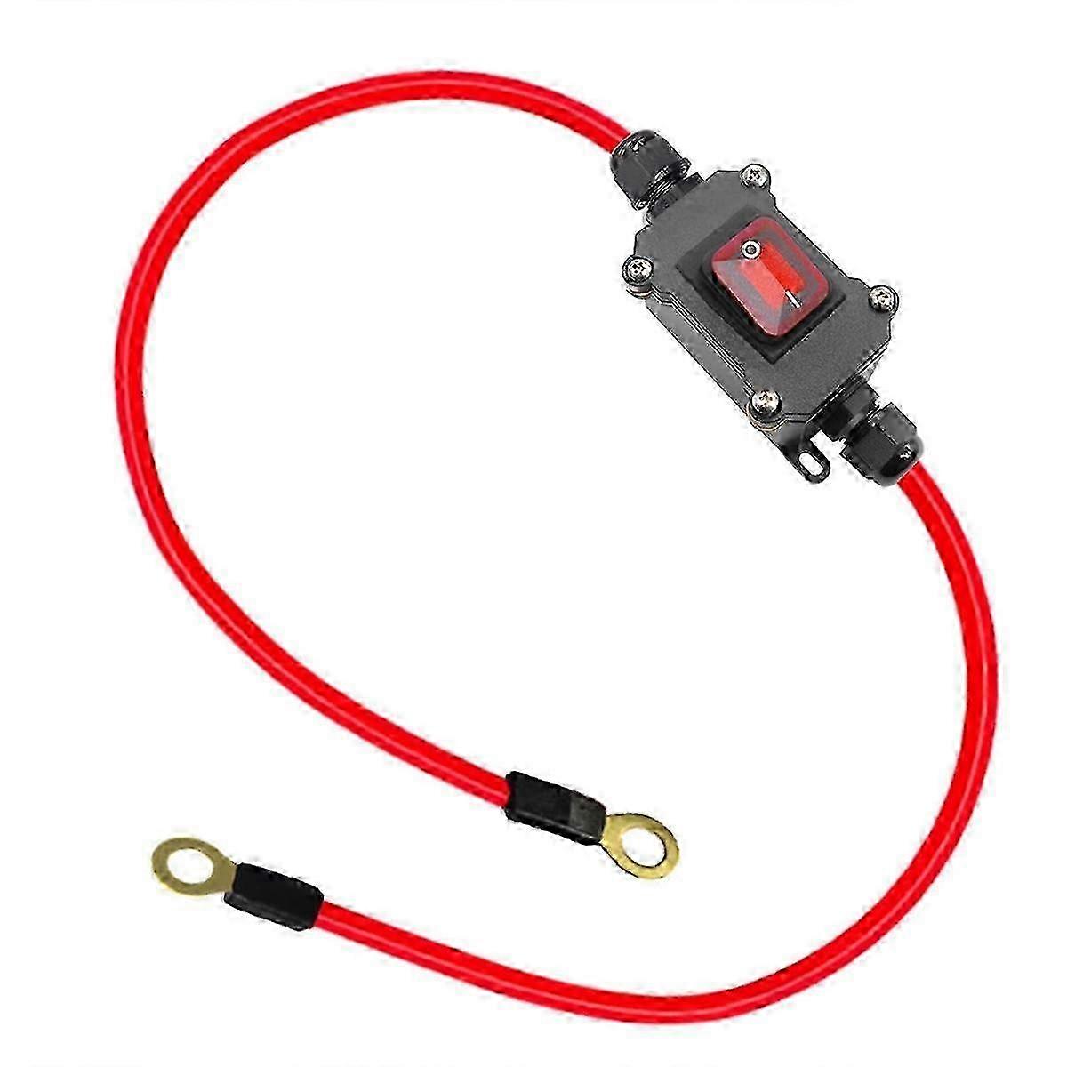 12V 24V DC Inline Wire Switch DPST 25A IP67 Waterproof On/Off Quick Connect Dual Side Wiring Switch