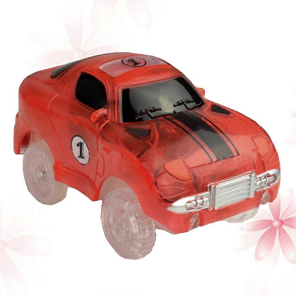 Red Race Car Toys with LED Lights Great for Children Playing Made of Plastic 3 Multicolored Lights