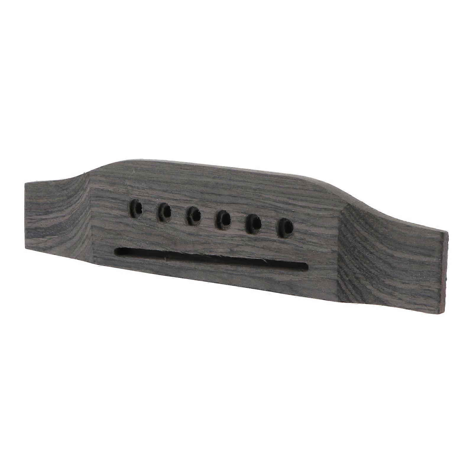 Guitar Bridge Replacement Part for 41 Inch Guitar Made of Durable Synthetic Material Black Color