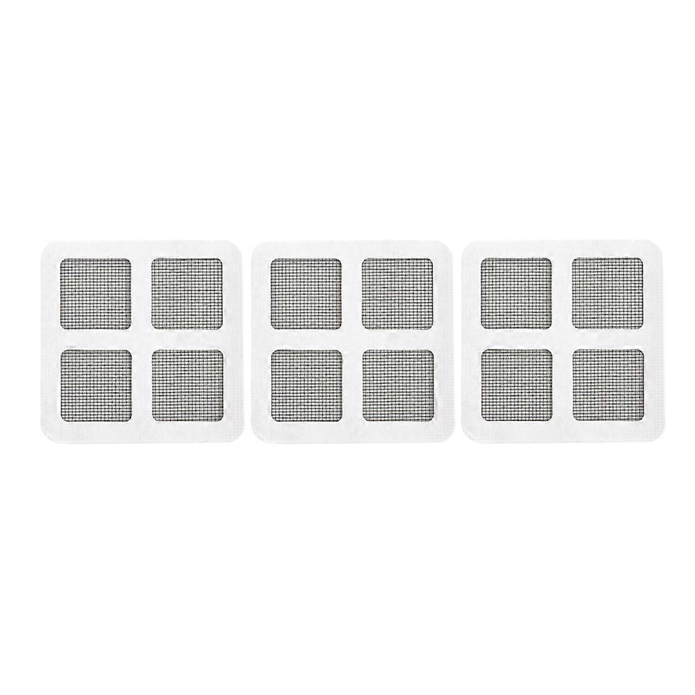 3pcs Self Adhesive Grey Mesh Repair Patch for Window Screens, Doors, Tents – Easy DIY Bug Prevention Solution