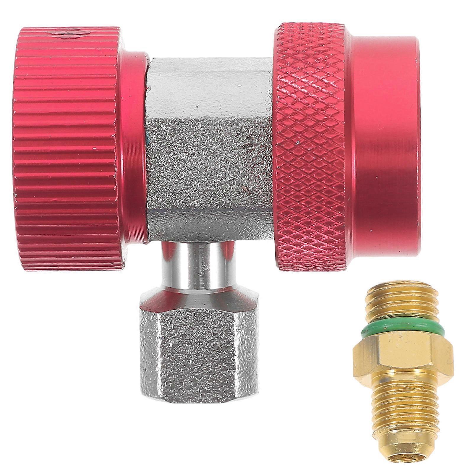 Air Conditioner Quick Adapter Car Connector Automotive Maintenance Designed For System 2×2×1.2in 1Pcs