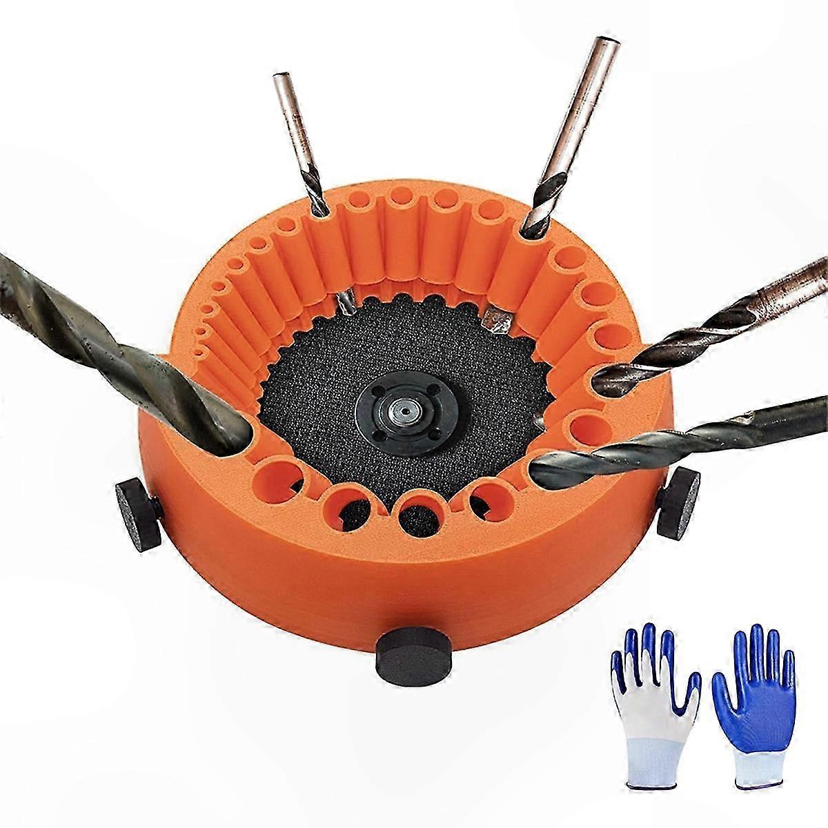 Universal Drill Bit Sharpener for 1/16 to 1/2 Inch Bits, Compatible with 125mm Accessories