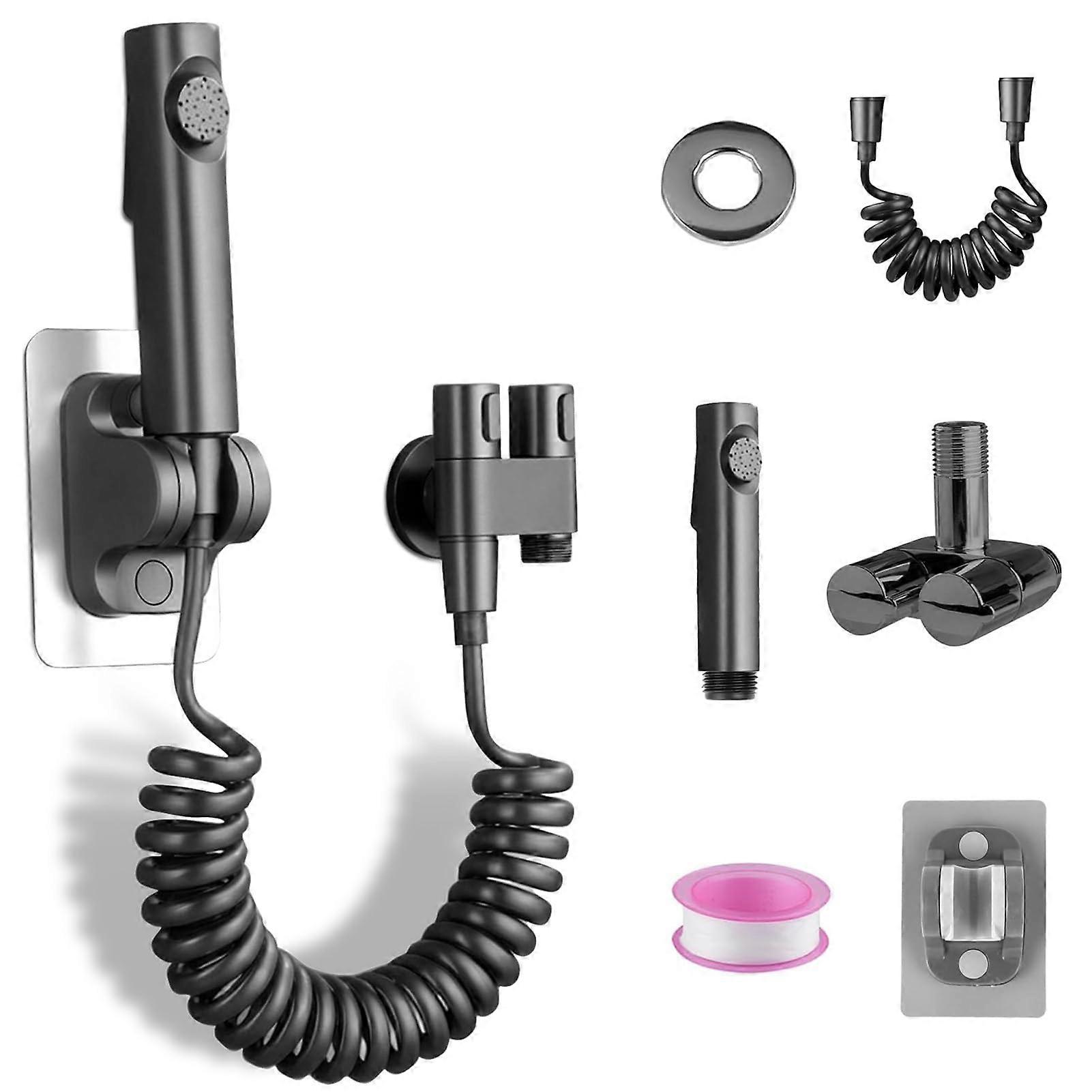 Bidet Hand Shower, Hand Shower for Sink, Bidet Set, 2 m Shower Hose, 2 Functions Bidet Sprayer