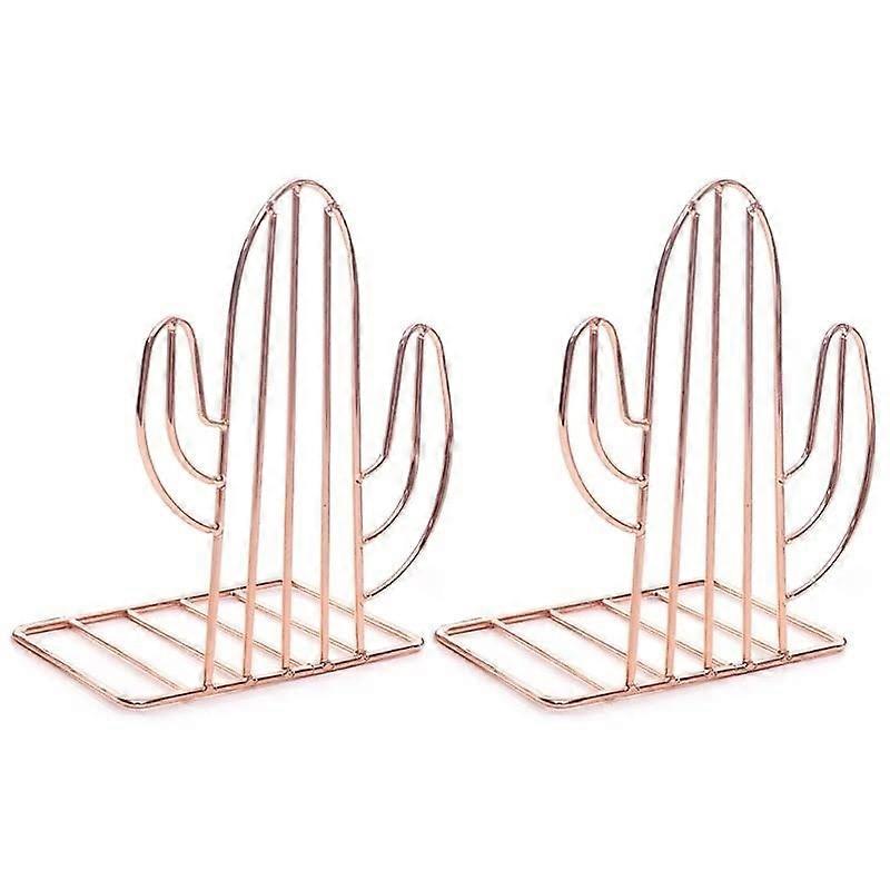 Creative Cactusshaped Metal Book Supports Stand Desk Organizer (Color: E)