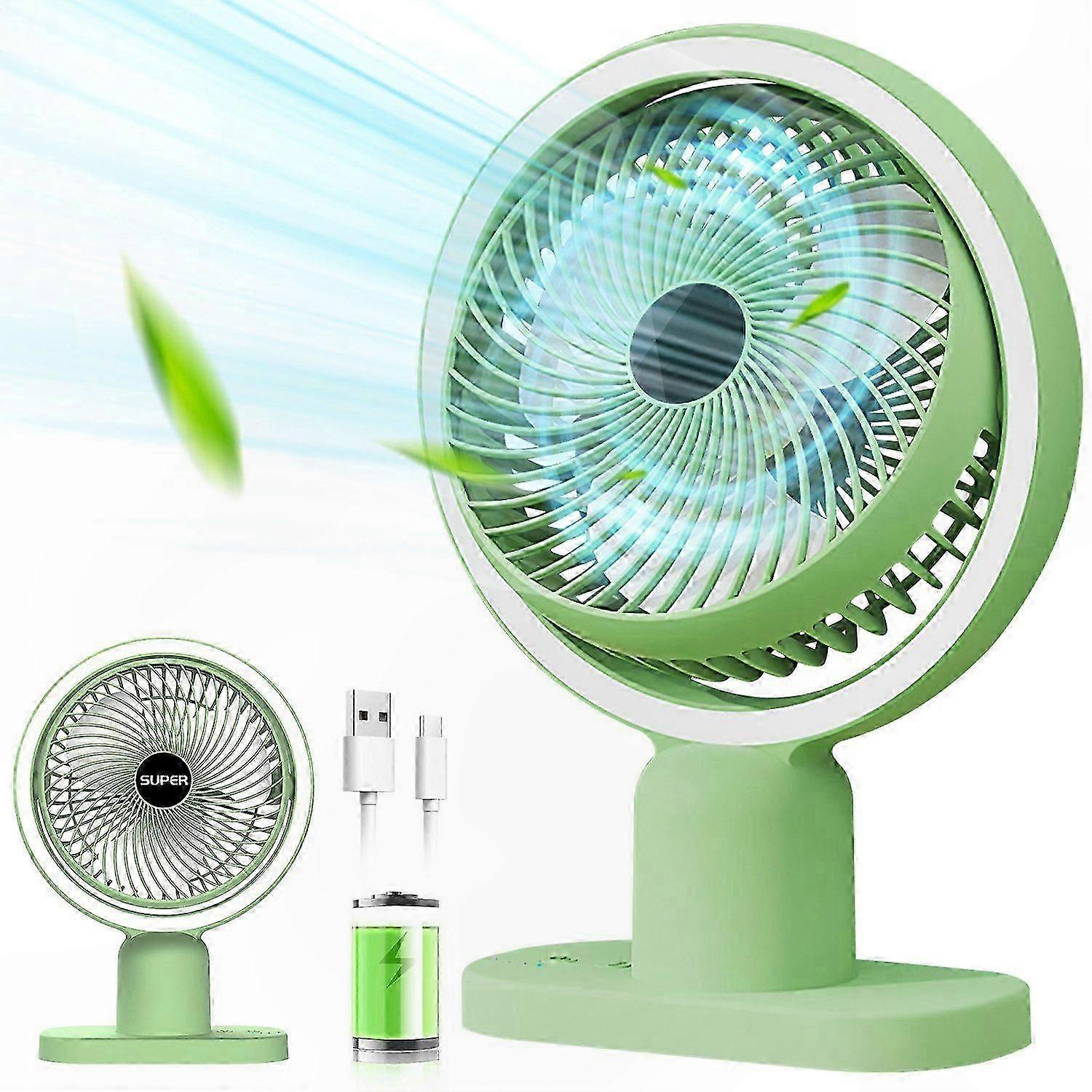 USB Mini Fan with LED Light, Portable Desk Fan for Office Use, Compact and Quiet Cooling Solution
