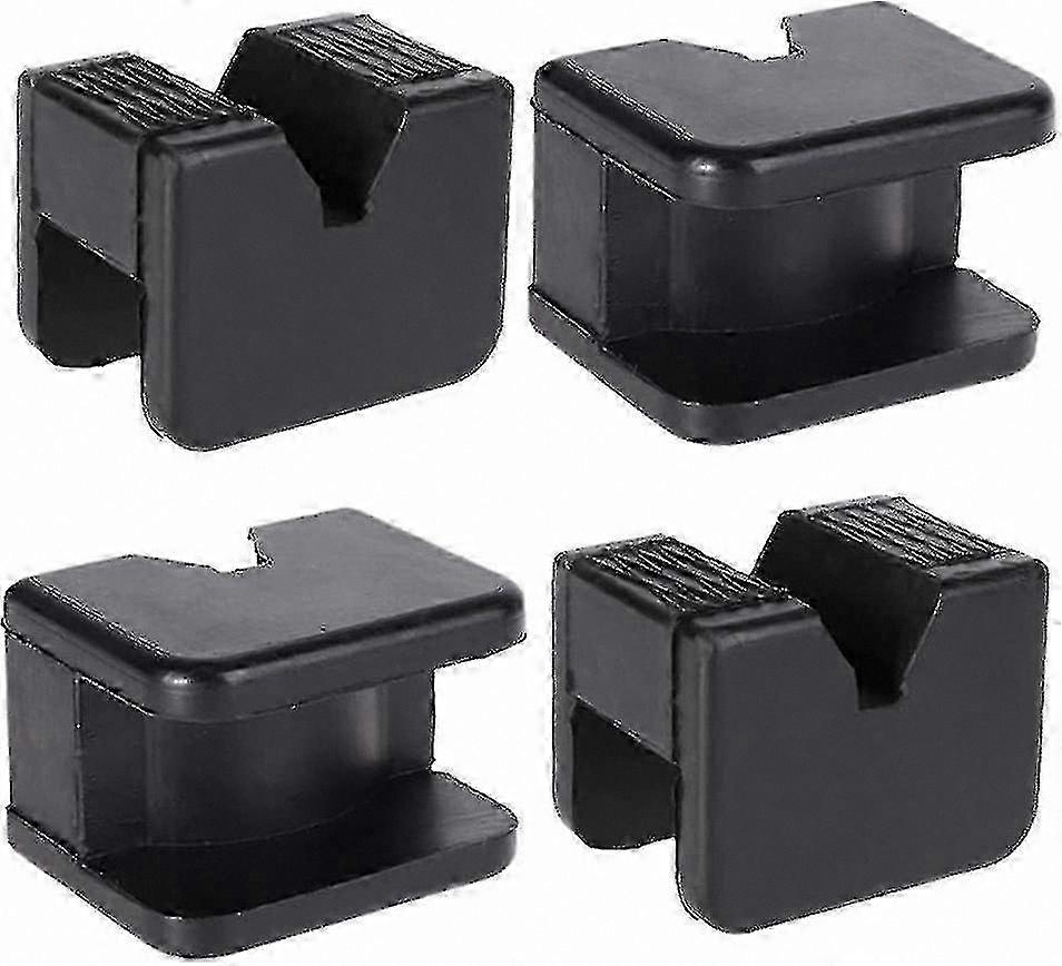Universal Rubber Pad Adapter for Floor Jacks, 4 Pack, Compatible with Slotted Frame Rail and Pinch Welds Protector