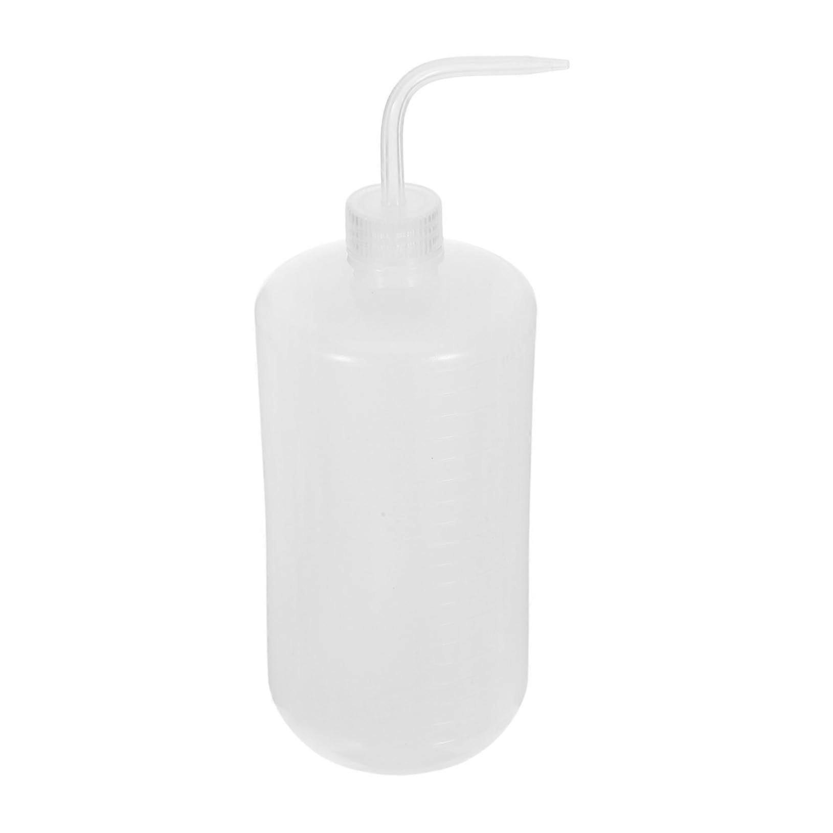 Plastic Squeeze Wash Bottle with Curved Spout for Precise Plant Watering, Succulent Care and Lab Cleaning