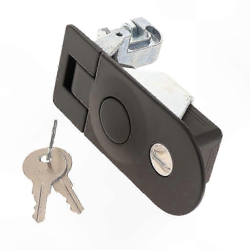 Heavy Duty RV Door Lock with Compression Latch and Lever Mechanism