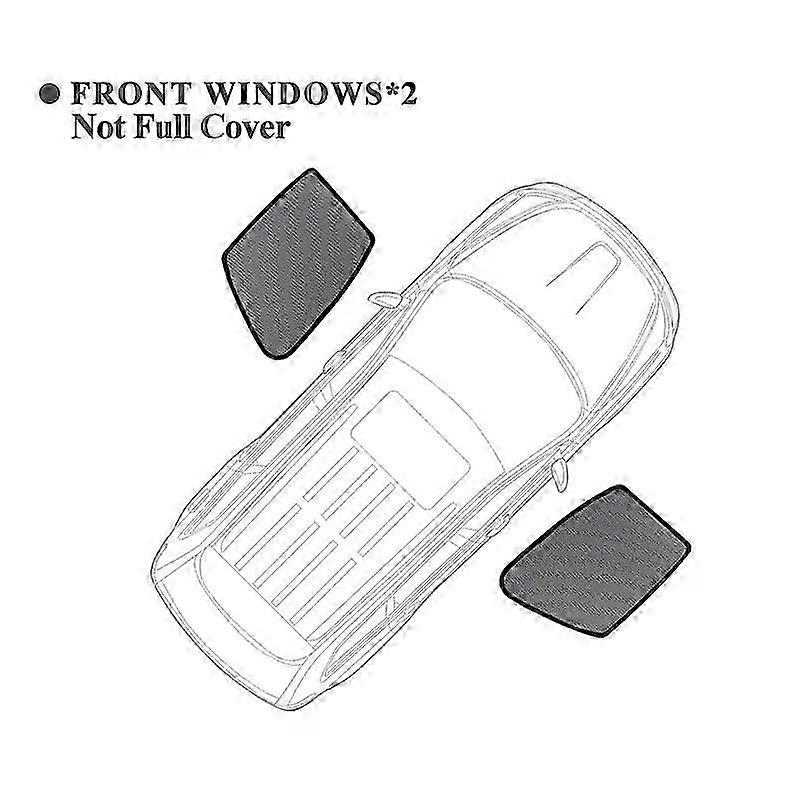 Suitable for CX-9 2017-2024 Magnetic Sunshade for Front Windshield & Side Windows