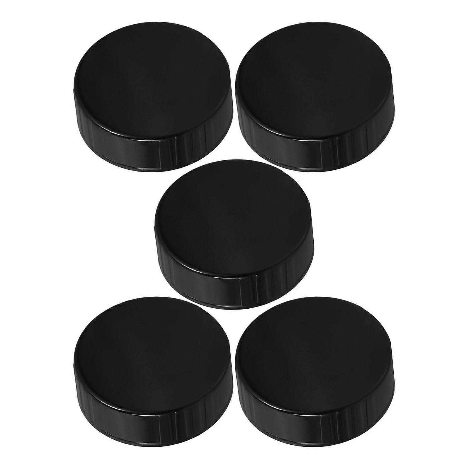 Lot de 5 bouchons à vis ronds en plastique pour bouteilles de bière en verre, 38 mm