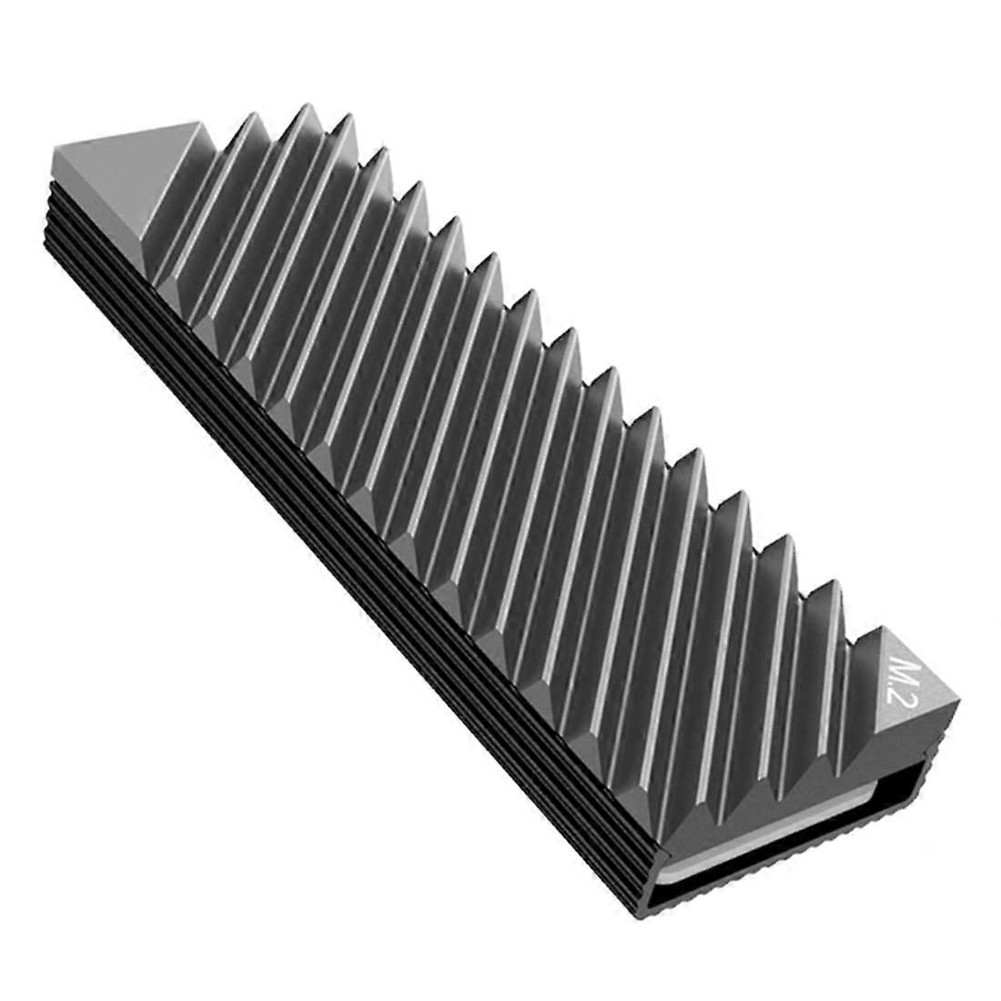 M.2 Heatsink Cooler NVMe M.2 2280 SSD Double-Sided Heat Sinks With Silicone Thermal Pad Gray For PC/PS5