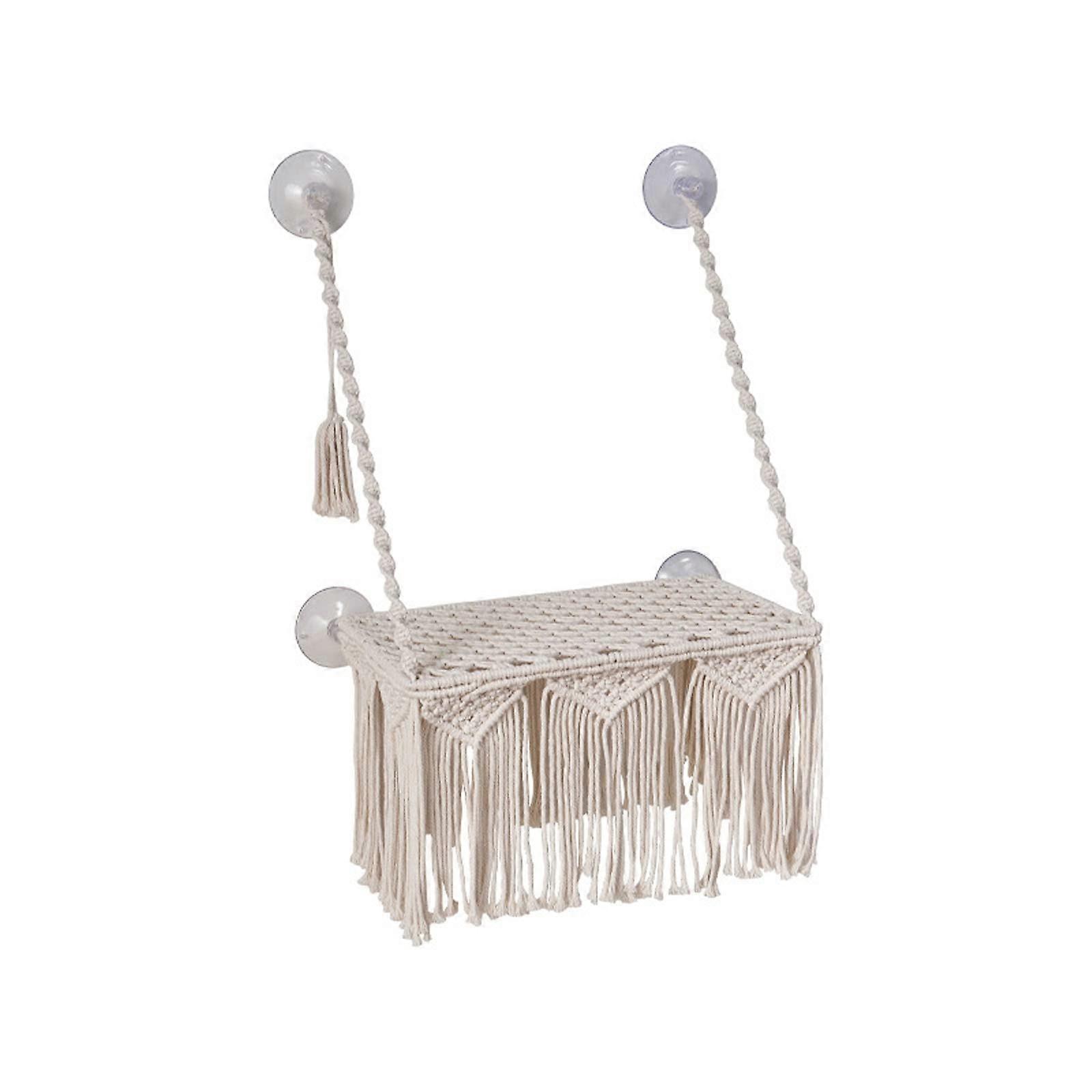 Cat Hammock House Window Perch Bed Bohemian Style For Small To Medium Cats Space-Saving Indoor Cave Toy